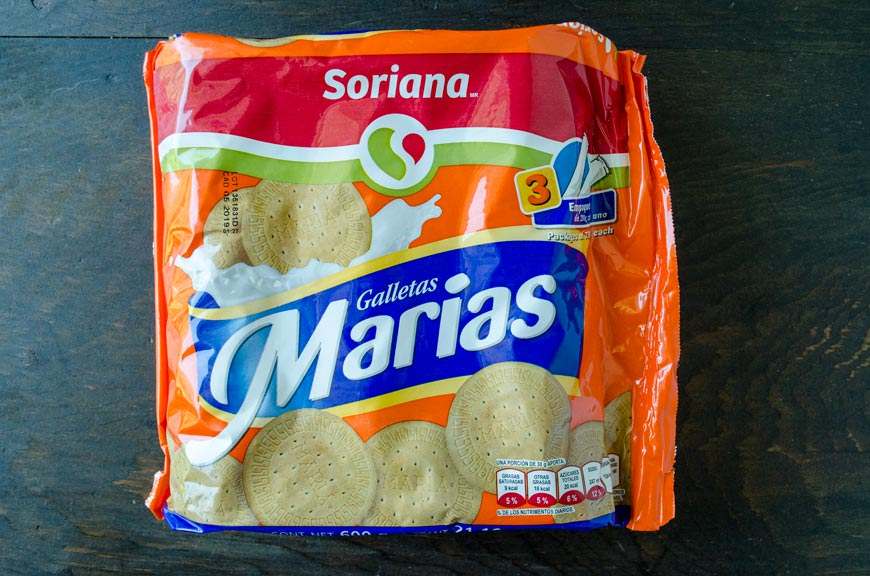 A package of lime filled Marias cookies.