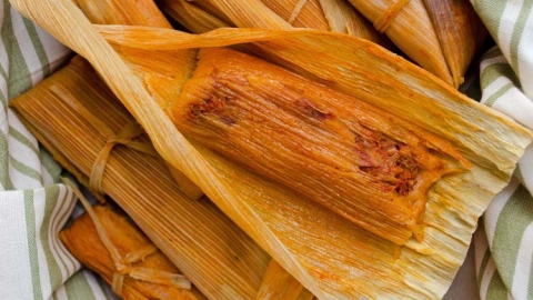 Red Chile Jackfruit Tamales